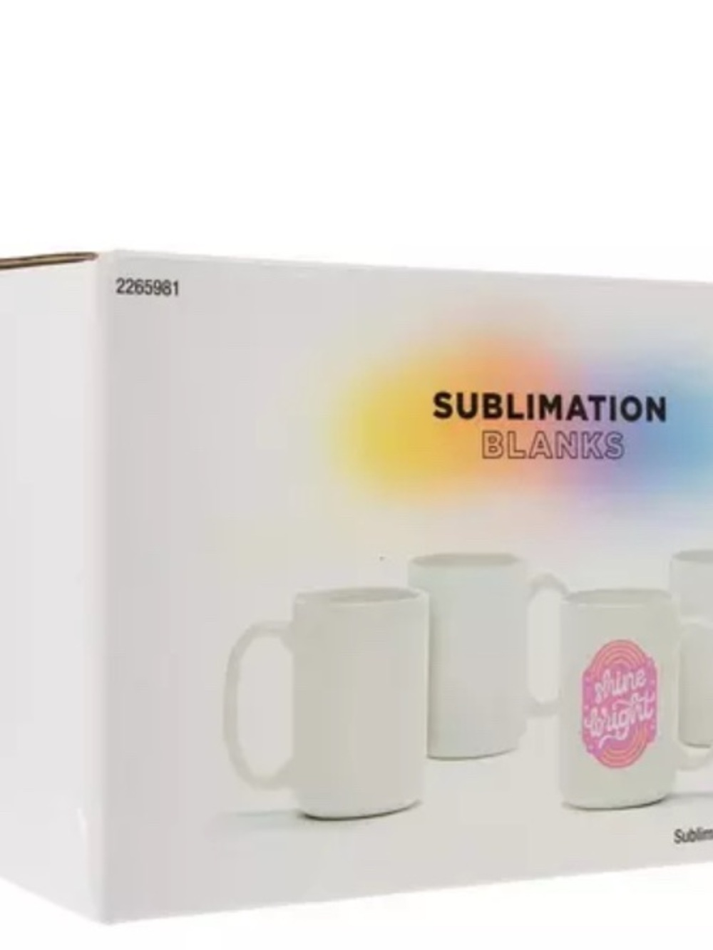 Sublimation Frosted White Mugs - 4 Pack
